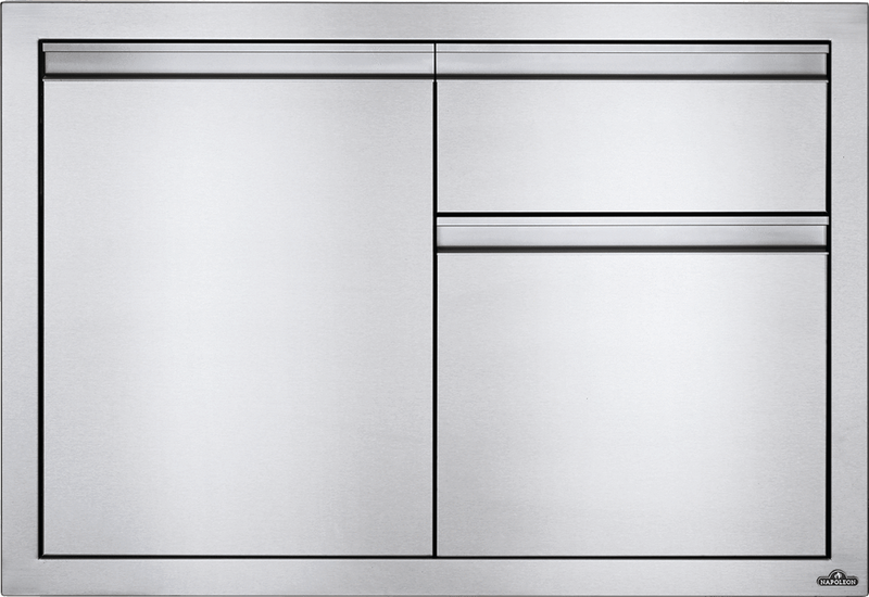 Napoleon Napoleon Built-In 36" X 24" Single Door & Waste Bin Drawer & Paper Towel Holder BI-3624-1D1W BI-3624-1D1W Outdoor Kitchen Door, Drawer & Cabinet 629162131638