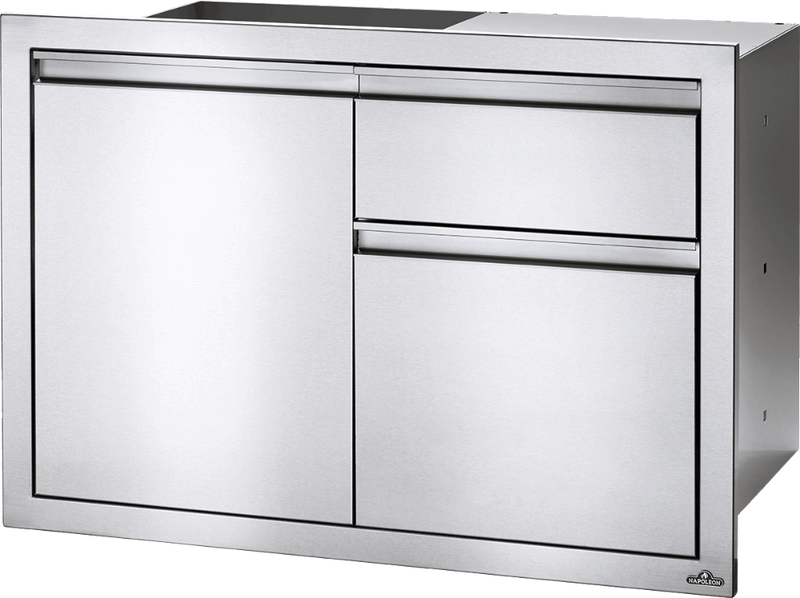 Napoleon Napoleon Built-In 36" X 24" Single Door & Waste Bin Drawer & Paper Towel Holder BI-3624-1D1W BI-3624-1D1W Outdoor Kitchen Door, Drawer & Cabinet 629162131638