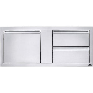 Napoleon Built-In 42" X 16" Single Door and Double Drawer Cabinet BI-4216-1D2DR