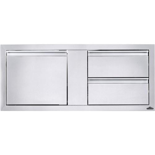 Napoleon Built-In 42" X 16" Single Door and Double Drawer Cabinet BI-4216-1D2DR