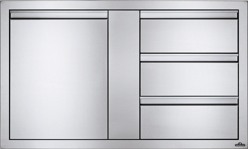 Napoleon Napoleon Built-In 42" X 24" Large Single Door & Triple Drawer Combo BI-4224-1D3DR BI-4224-1D3DR Outdoor Kitchen Door, Drawer & Cabinet 629162131591