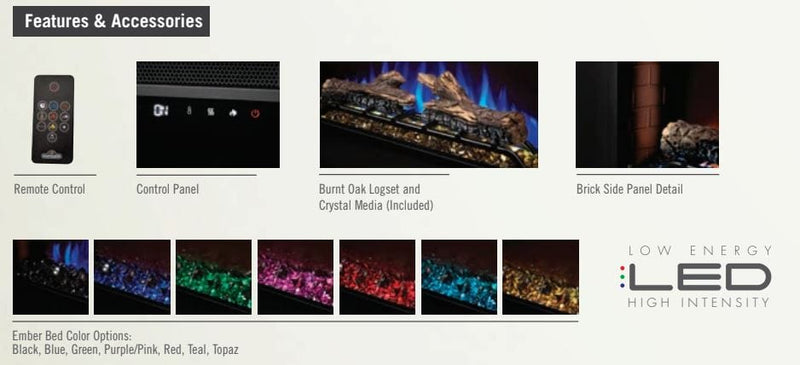Napoleon CINEVIEW 30" Built-in Electric Fireplace NEFB30H Canada
