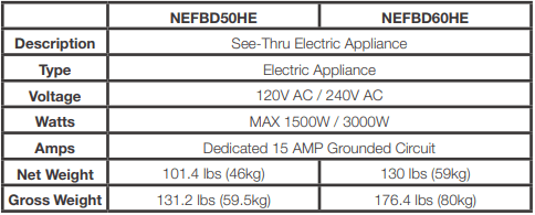 Napoleon CLEARion Elite 60" See Through Built-in Electric Fireplace NEFBD60HE Canada