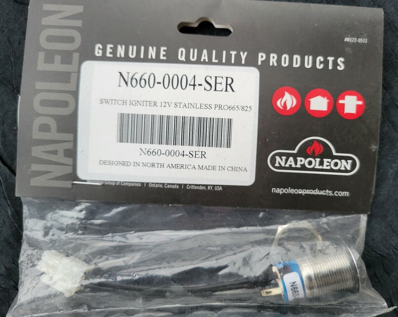 Napoleon Igniter Switch w harness ( BIPRO665 & PRO665) N660-0004-SER