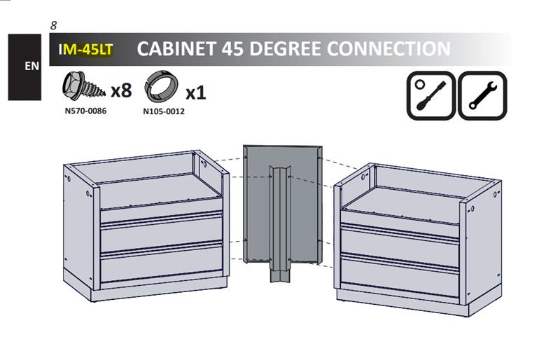 Napoleon IM-45LT-CN Oasis Transition Piece (Adjacent to Grill Head)