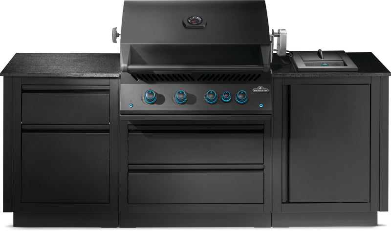 Napoleon Oasis 300 Bundle, Built-In 700 Series 32 with Infrared Rear Burner, Matte Black