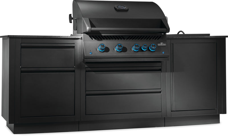 Napoleon Oasis 301 Bundle, Built-In 700 Series 32 with Infrared Rear Burner, Matte Black