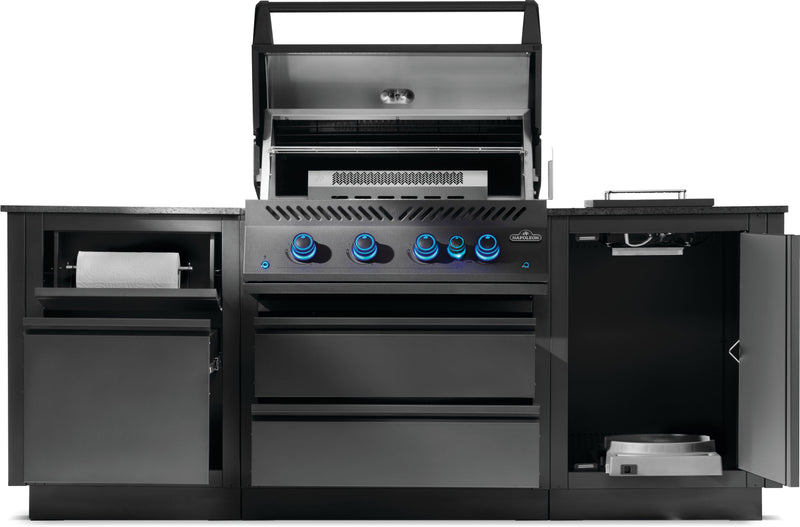 Napoleon Oasis 301 Bundle, Built-In 700 Series 32 with Infrared Rear Burner, Matte Black