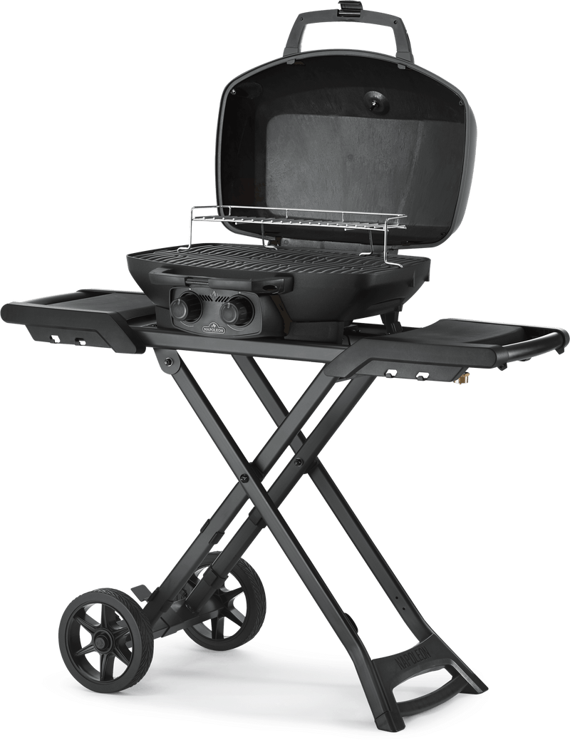 Napoleon PHANTOM TravelQ PRO 285 Portable BBQ with Scissor Cart (Matte Black)