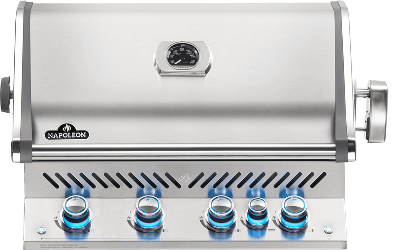 Napoleon Napoleon Prestige PRO 500 RB Built-In Grill with Infrared Rear Burner BIPRO500RB-3 Propane / Stainless Steel BIPRO500RBPSS-3 Built-in Gas Grill 629162132604