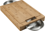 Napoleon PRO Cutting Board with Stainless Steel Bowls 70012