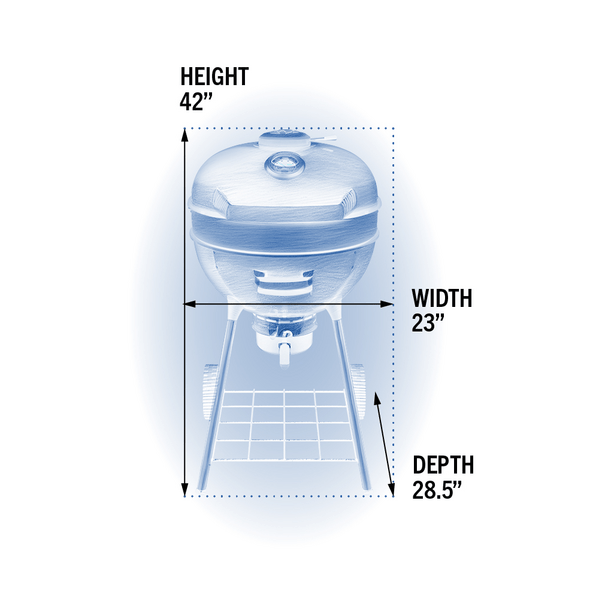 Napoleon PRO22 Charcoal Kettle Grill PRO22K-LEG-3