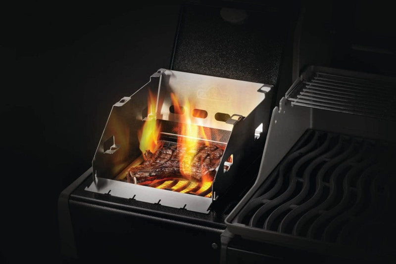 Napoleon Sizzle Zone Side Burner Windshield & Skewer Rack 71302