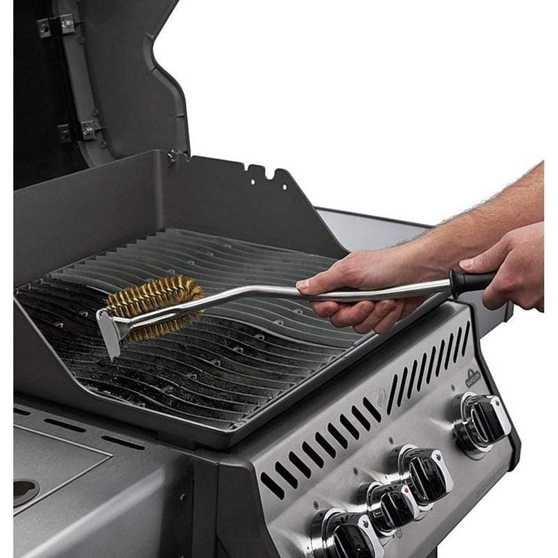 Napoleon Super WAVE Brass Bristle Grill Brush with Scraper 62013