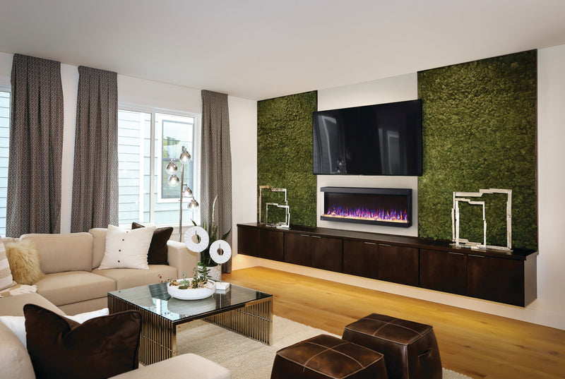 Napoleon TRIVISTA Pictura 50" Three-Sided Wall Hanging Electric Fireplace NEFL50H-3SV Canada