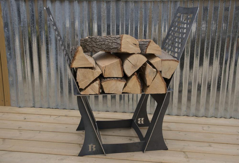 Oven Brothers Firewood Storage Rack  - Carbon Steel