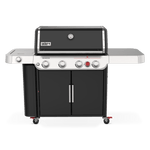 Weber Genesis E-435 4-Burner BBQ in Black with Sear Zone & Side Burner