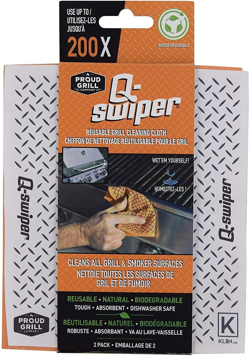 Proud Grill Q-Swiper Reusable Grill Cleaning Cloth 2 Pack