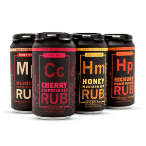 Spiceology Derek Wolf 6 Pack Beer Rub Sampler (8oz x 6)