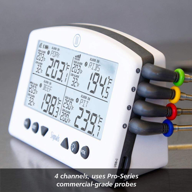 Thermoworks Signals 4-Channel BBQ Alarm Thermometer (WiFi + Bluetooth)
