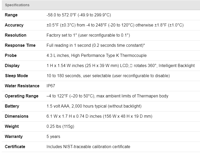 Thermoworks Thermapen ONE THS-235