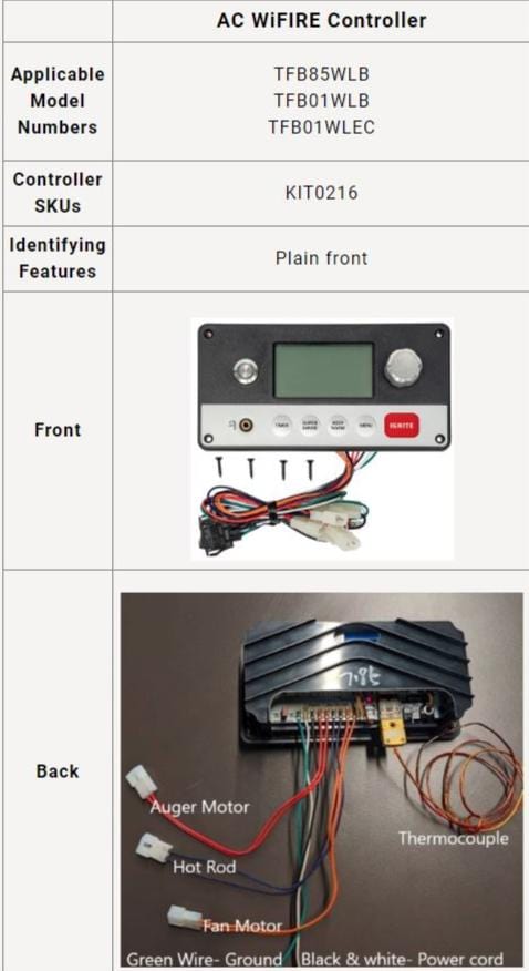 KIT0216  -  TRAEGER AC TIMBERLINE WIFI CONTROLLER