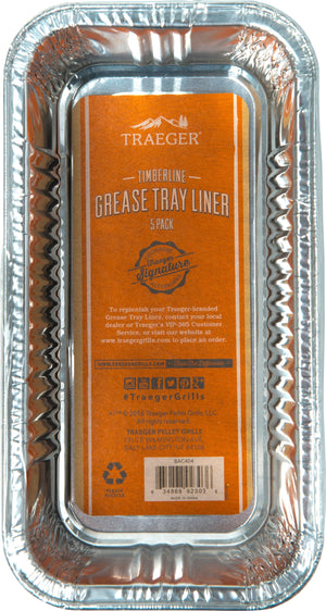 Traeger BAC582 Drip Grease Bucket Insert (5 pack) Timberline Series