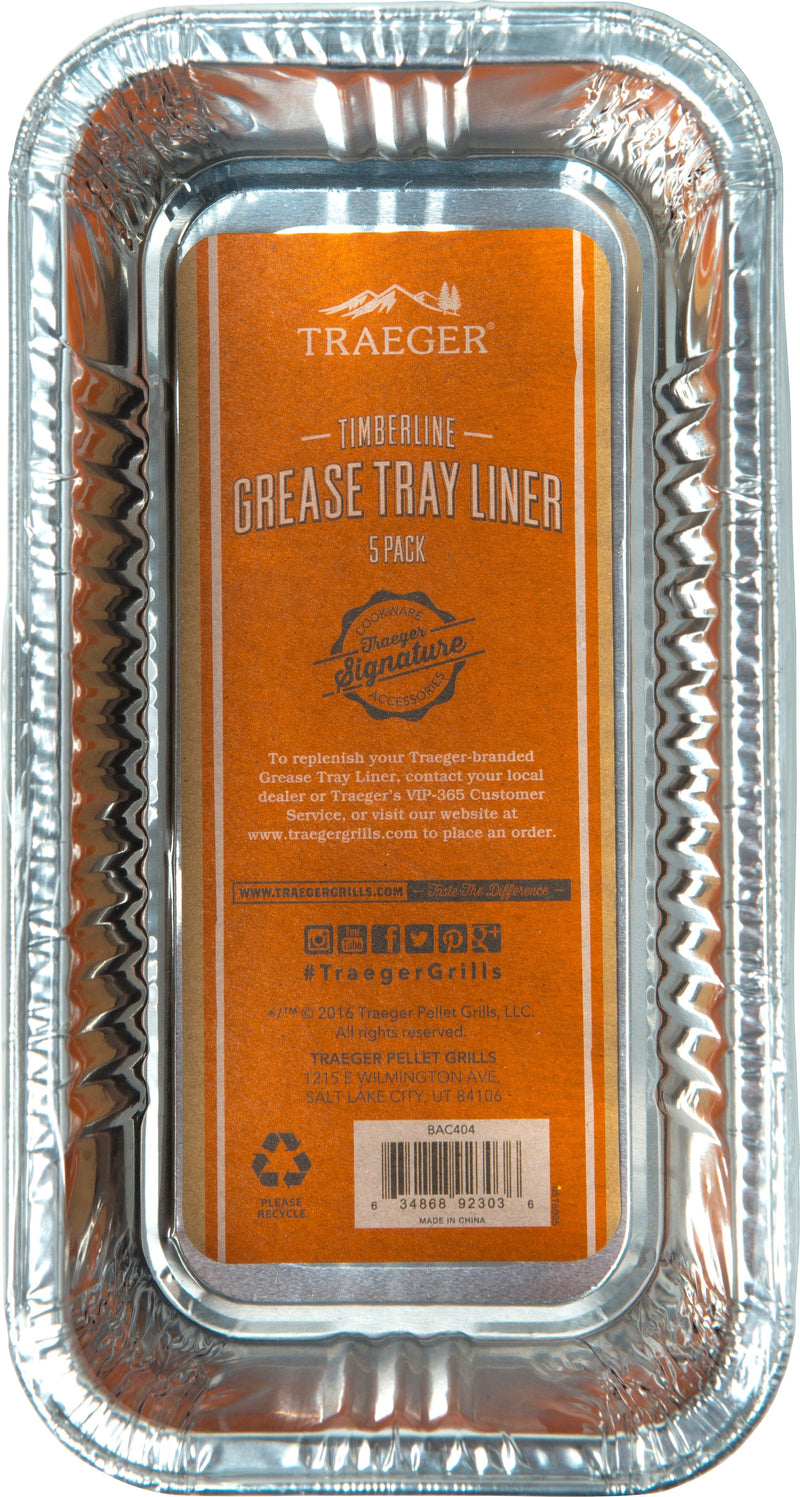 Traeger BAC582 Drip Grease Bucket Insert (5 pack) Timberline Series