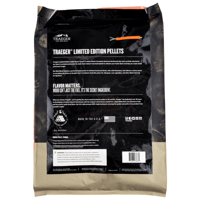 Traeger Limited Edition Bold Blend Hardwood Pellets PEL349