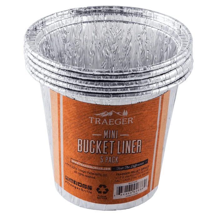 Traeger Mini Grease Bucket Liners (Scout / Ranger / PTG - 5 Pack) BAC459