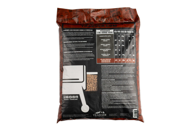 Traeger Signature Blend Wood Pellets (Hickory/Maple/Cherry) 20lb