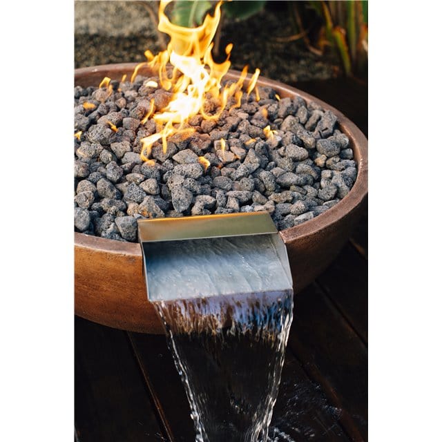 TrueFlame 30" Brown Adobe Series Fire and Water Bowl