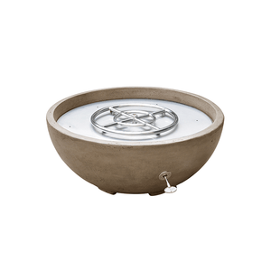 TrueFlame 30" Brown Adobe Series Fire and Water Bowl