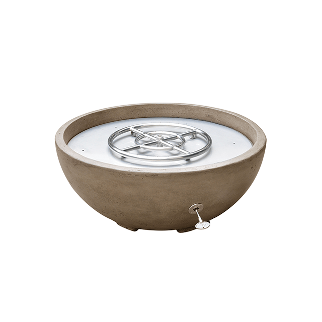 TrueFlame 30" Brown Adobe Series Fire and Water Bowl