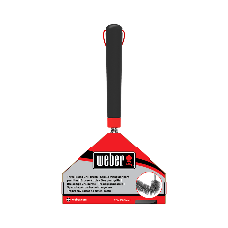 Weber 6277 - Three-Sided Grill Brush 12"