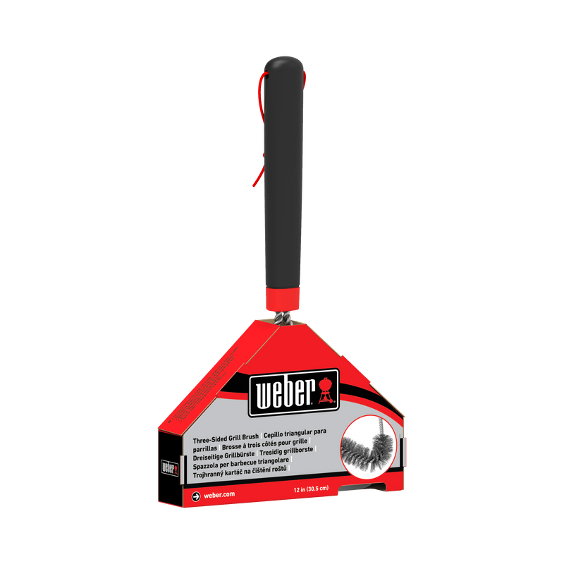 Weber 6277 - Three-Sided Grill Brush 12"