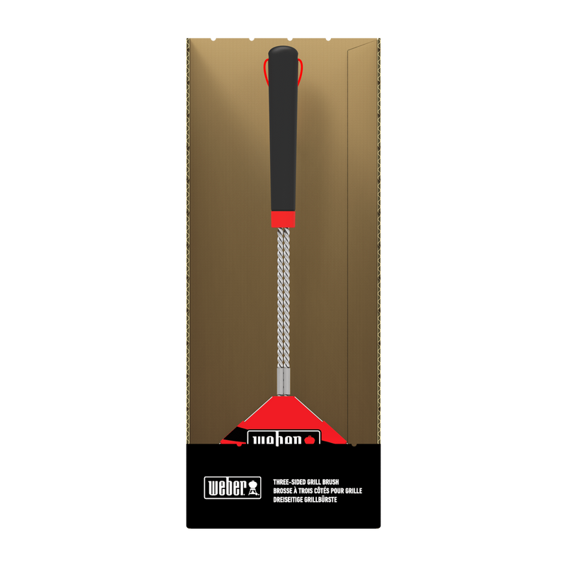 Weber 6278 - Three-Sided Grill Brush 18"