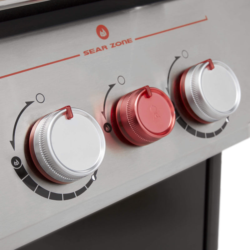 Weber Genesis E-435 4-Burner BBQ in Black with Sear Zone & Side Burner