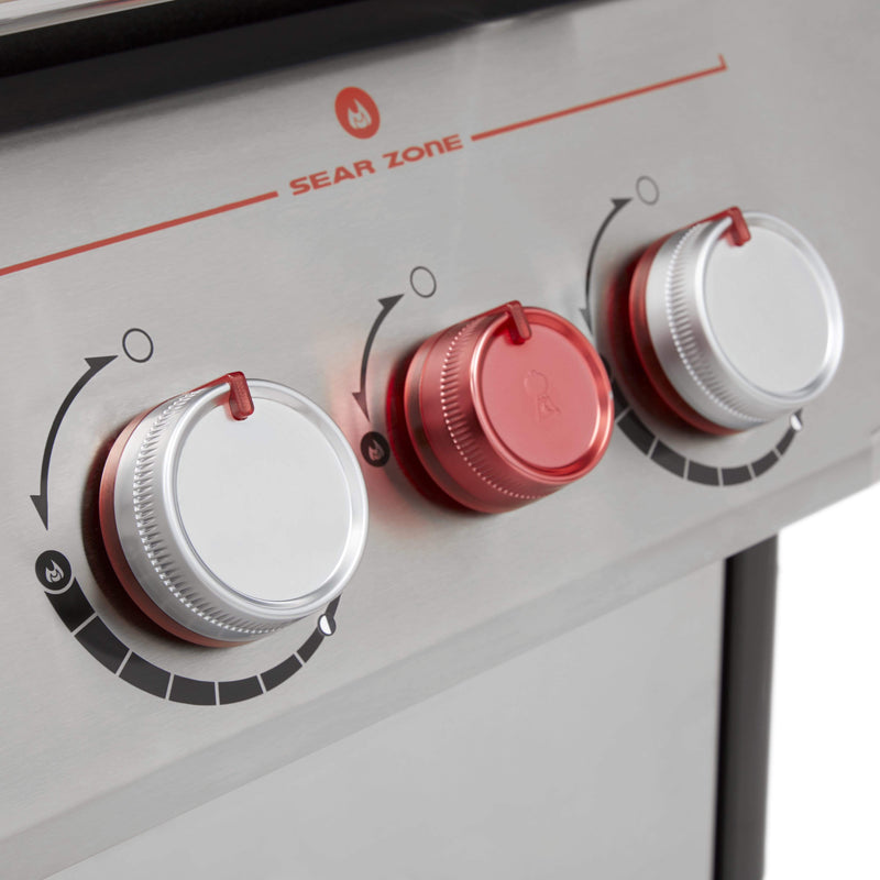 Weber Genesis S-435 4-Burner BBQ in Stainless Steel with Side Burner & Sear Zone