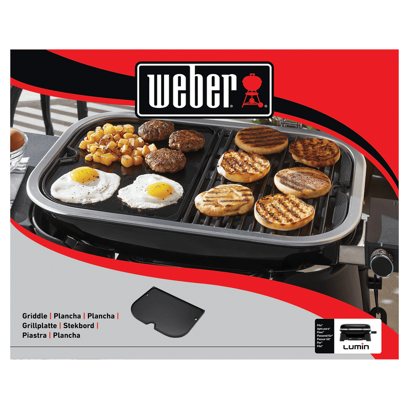 Weber Griddle Lumin Large Compact Electric Grill 6612
