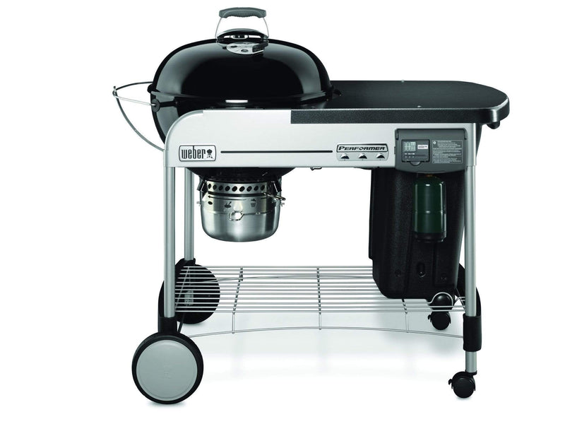 Weber Weber Performer Deluxe Charcoal Grill 22" Black / Charcoal 15501001 Freestanding Charcoal Grill 077924032356