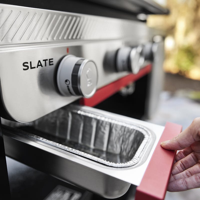 Weber Slate 30" Rust-Resistant Griddle with Extendable Side Table