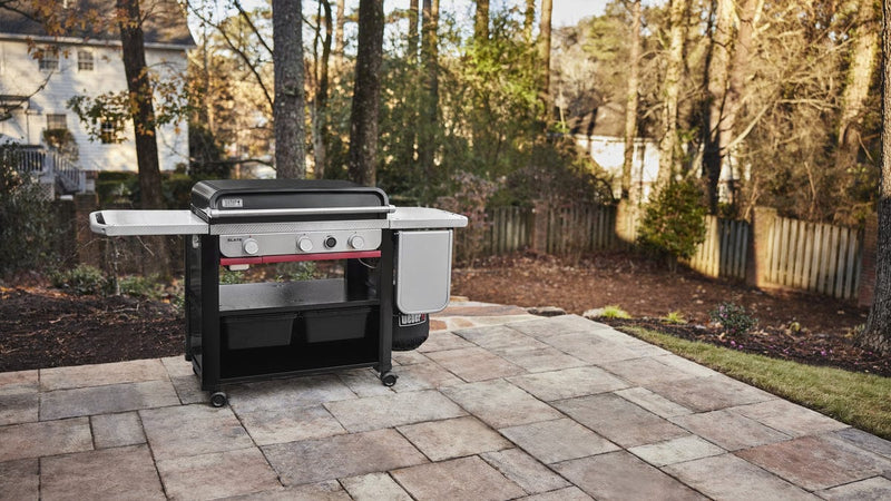 Weber Slate 30" Rust-Resistant Griddle with Extendable Side Table