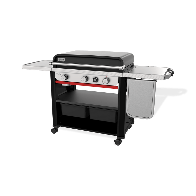 Weber Slate 30" Rust-Resistant Griddle with Extendable Side Table