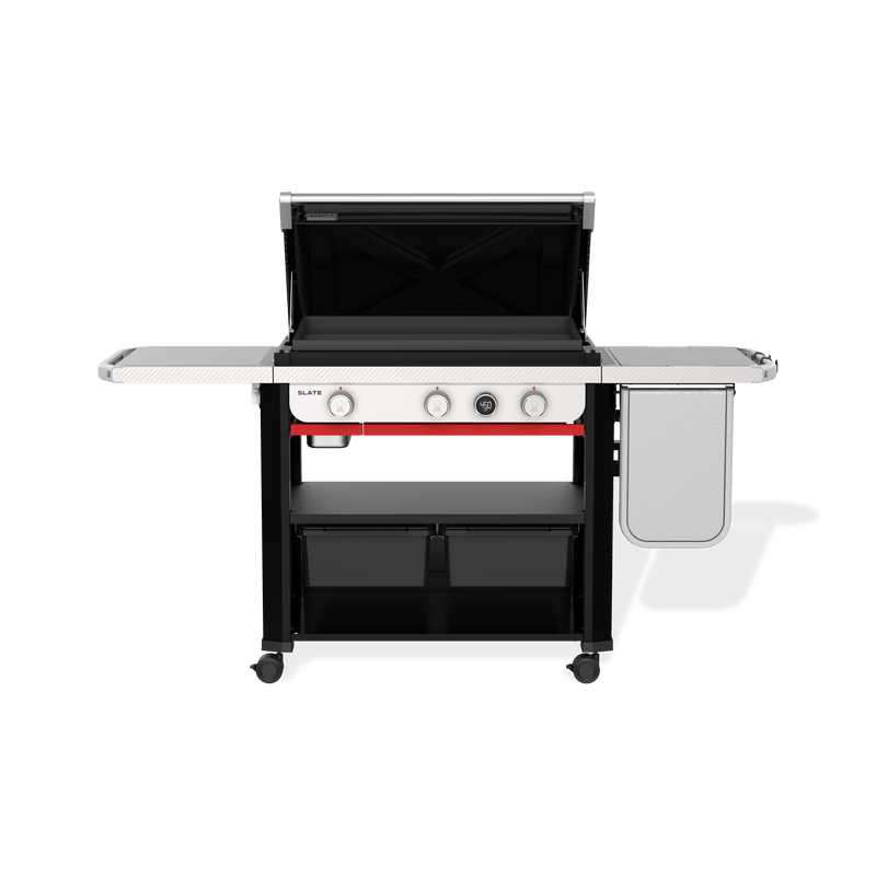 Weber Slate 30" Rust-Resistant Griddle with Extendable Side Table