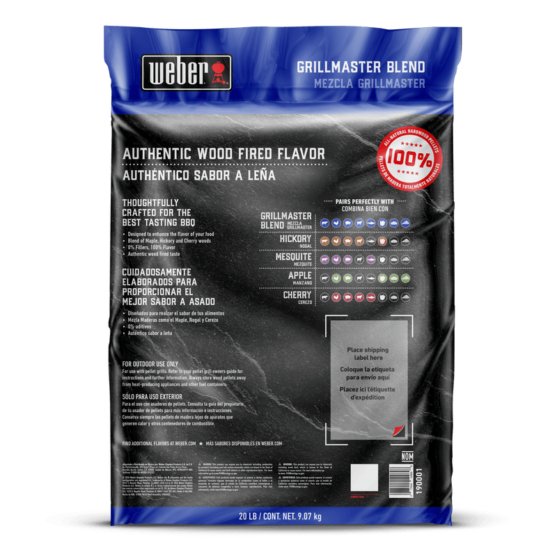 Weber SmokeFire Premium Grillmaster Hardwood Pellets 20lbs