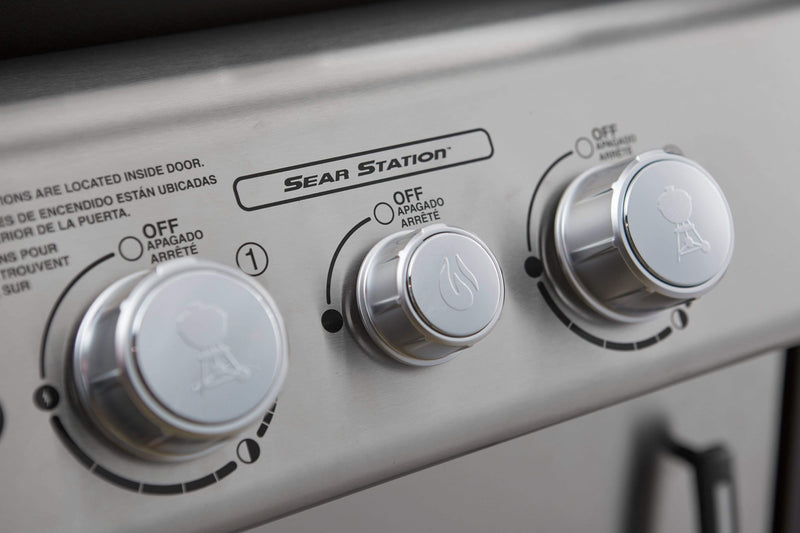 Weber Spirit SP-335 3-Burner BBQ in Stainless Steel with Sear Station & Side Burner