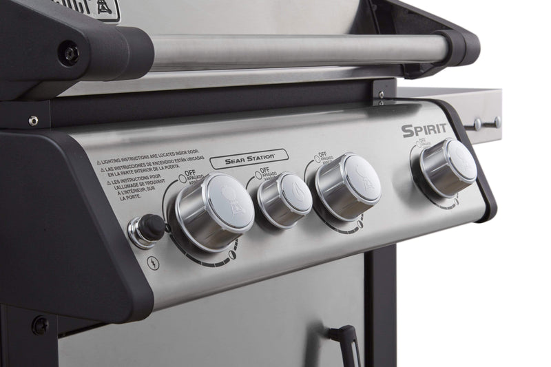 Weber Spirit SP-335 3-Burner BBQ in Stainless Steel with Sear Station & Side Burner