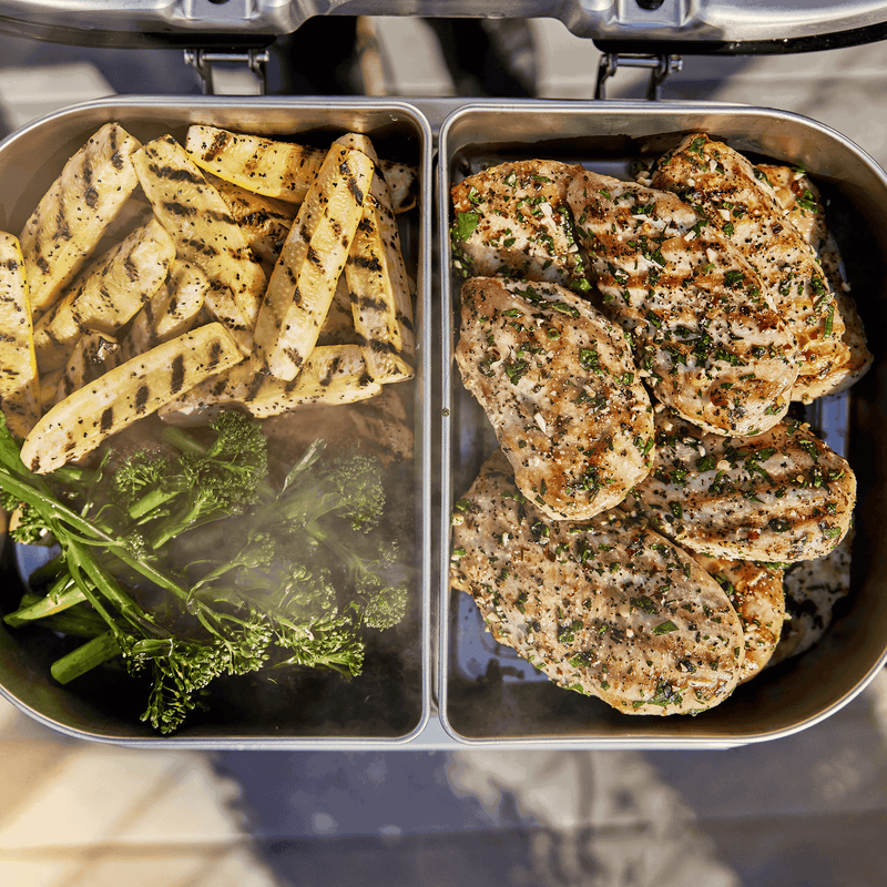 Weber Weber Versatility Expansion Kit Lumin Compact Electric Grill 2x Stainless Steel Warming Dishes, 1x Stainless Steel Steam/Smoke Tray, 1x Steam Smoke Reservoir 6613 6613 Part Other 077924196515
