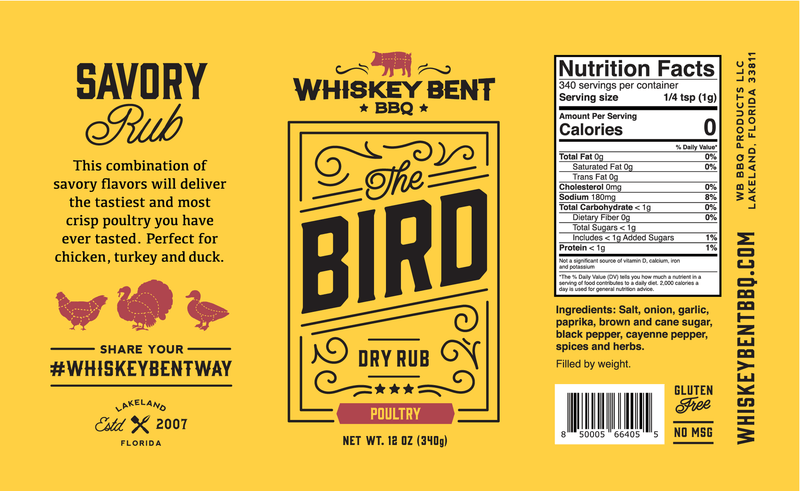 Whiskey Bent BBQ The Bird Dry Rub (12oz)